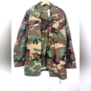 US Army Alpha Industries Camo Jacket With Liner, Medium, Excellent Condition